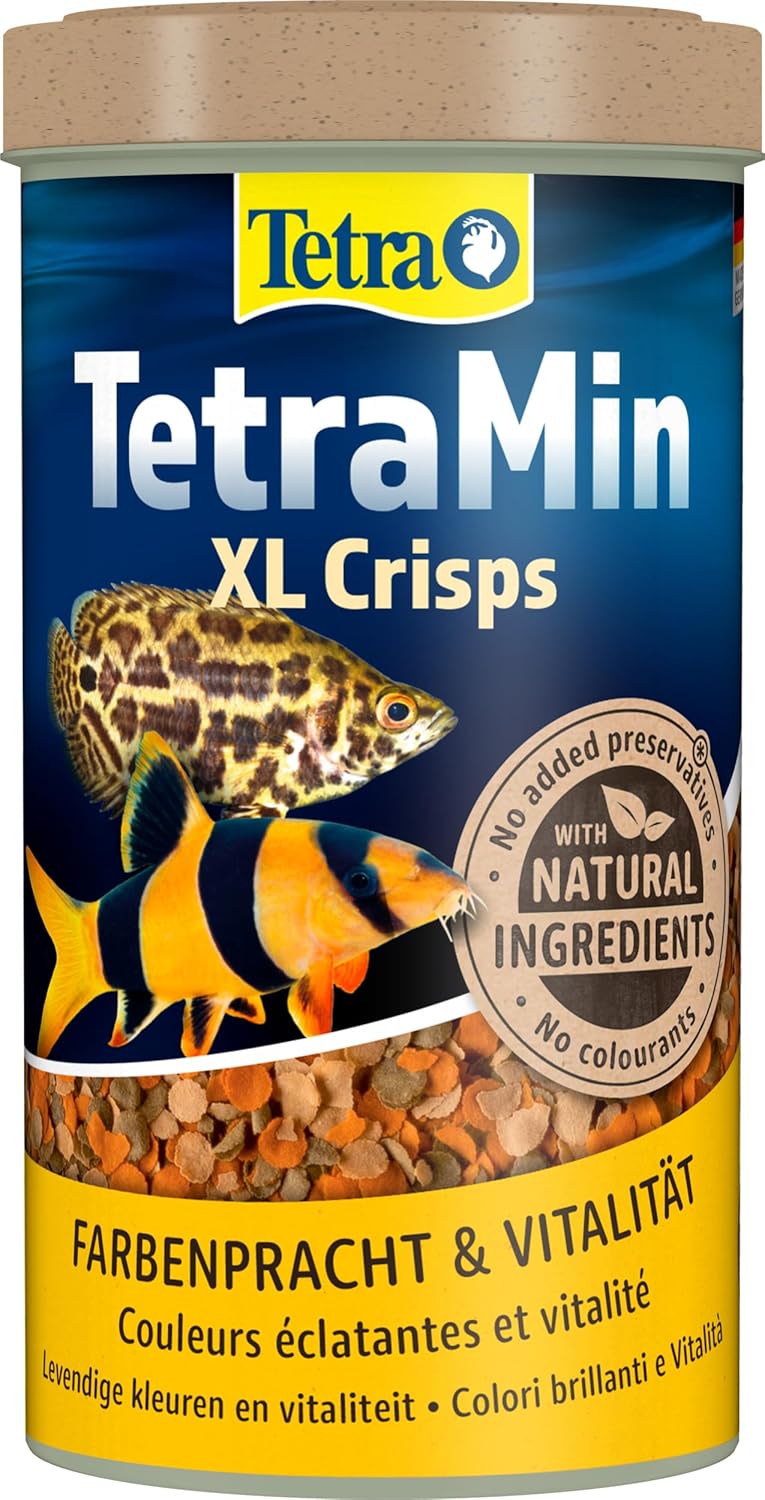 TetraMin Crisps Fischfutter fuer Zierfische mit klarer Wasserformel