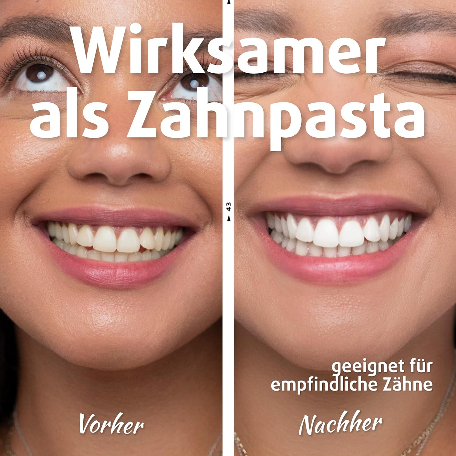Zahnaufhellung Pulver Zahnpulver Bleaching fuer weisse Zaehne