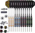 Turnart Steeldarts 12er Set Profi Dartpfeile Metallspitze