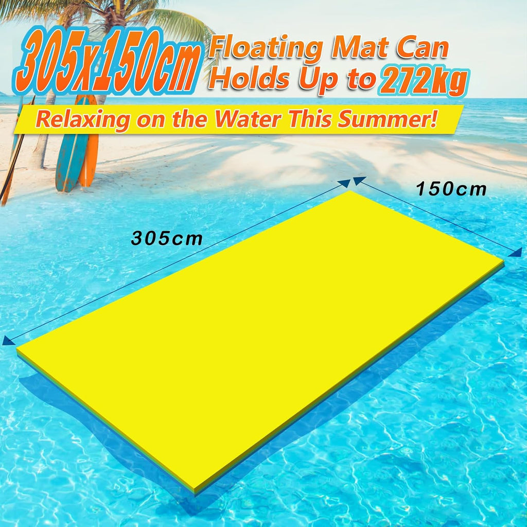 CTSC Schwimmende Wassermatte 3-lagig XPE reissfest Pool Bootsmatte