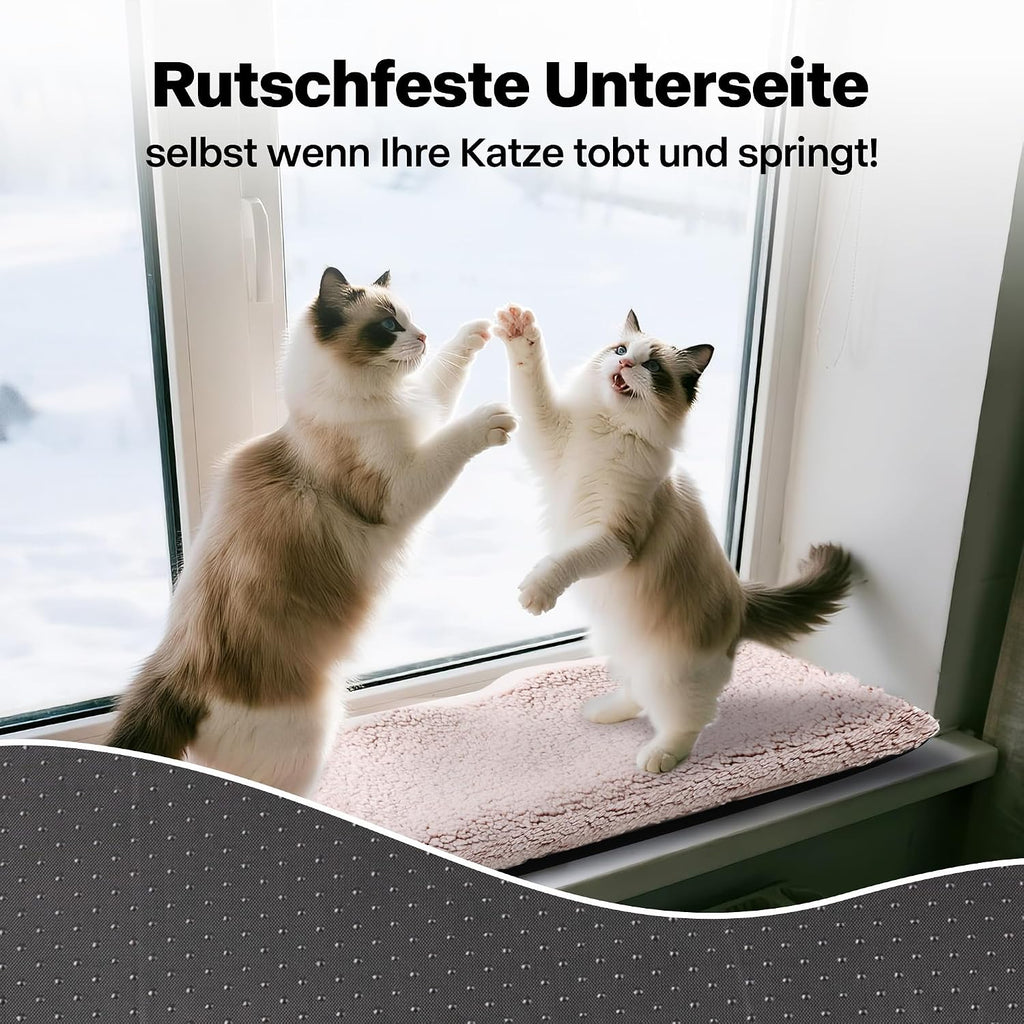 Katzen Fensterliege Katzenbett 90x29cm Plüsch Abnehmbar Fensterbank