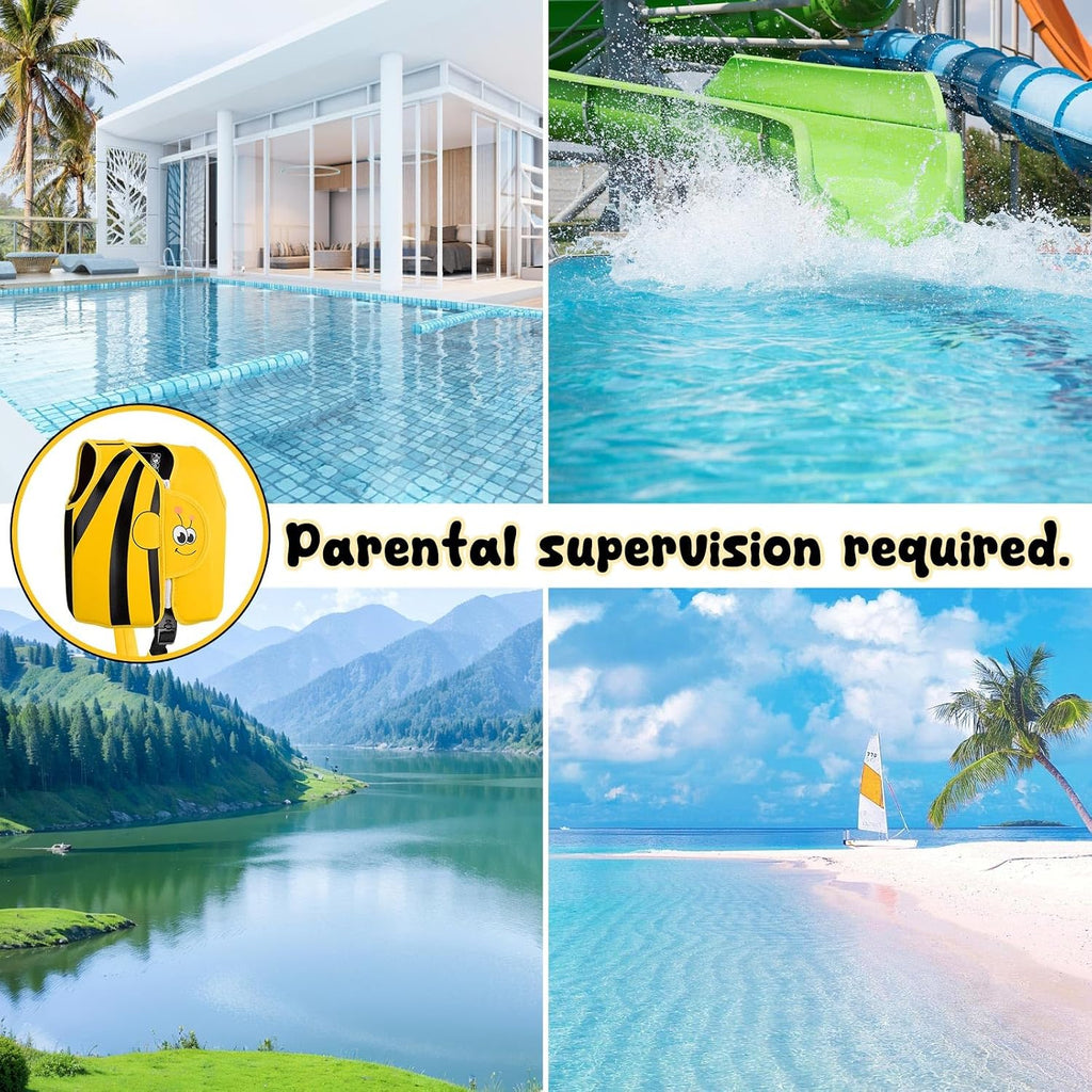 Fuqiduo Kinder Schwimmweste Neopren EPE mit verstellbarem Schrittgurt