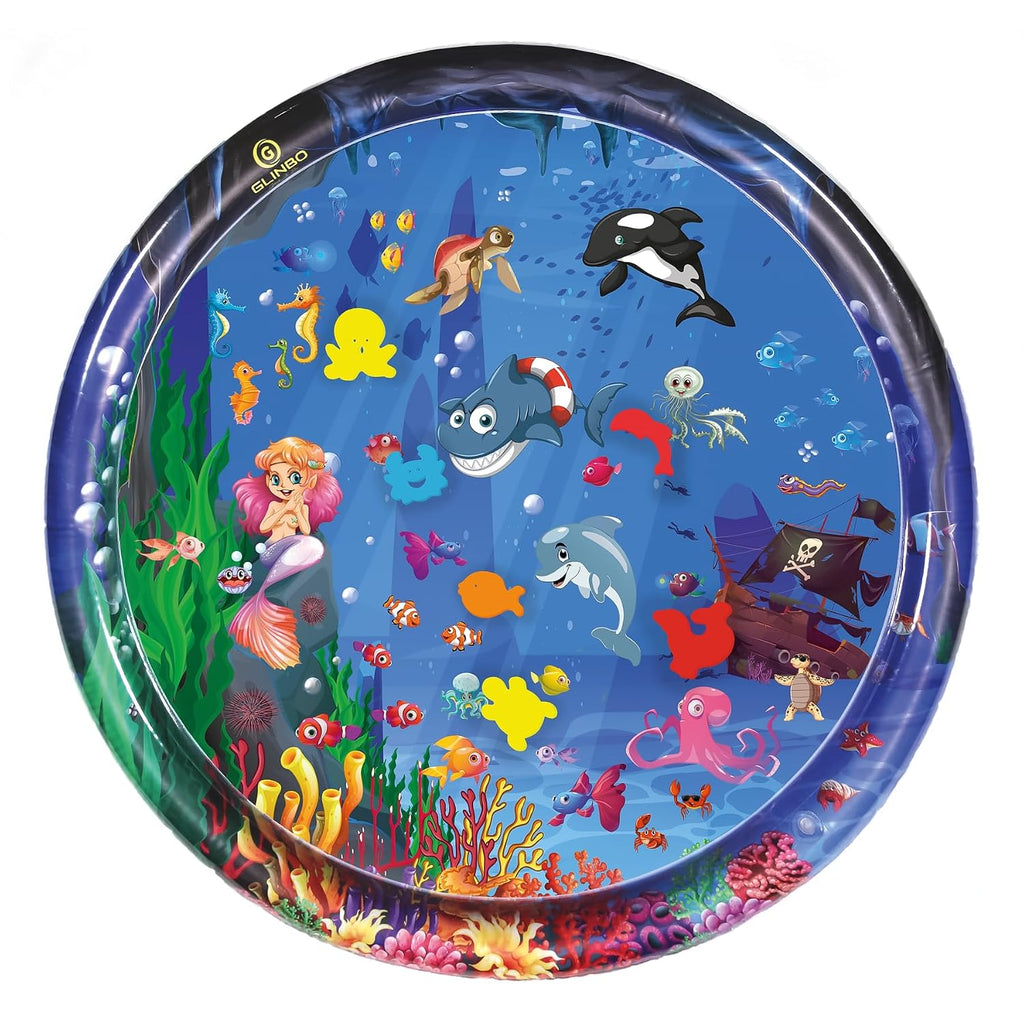 Wasserspielmatte Baby XXL 100 cm, BPA-frei, Bauchlage ab 3 Monate