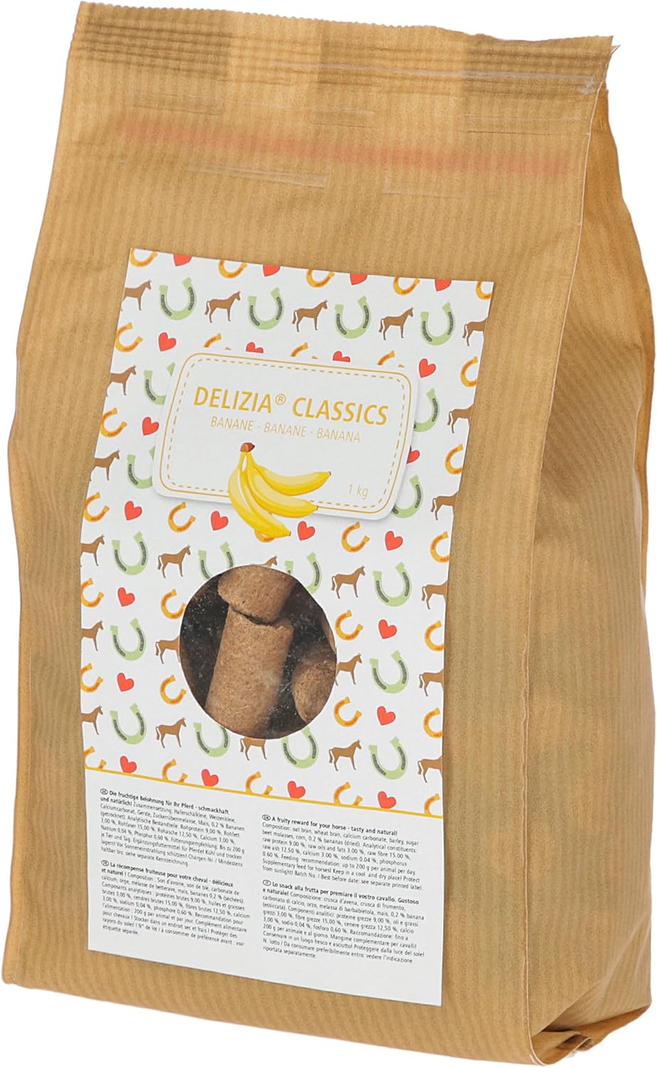 Delizia Belohnungswürfel Classic Pferdefutter Banane 1 kg