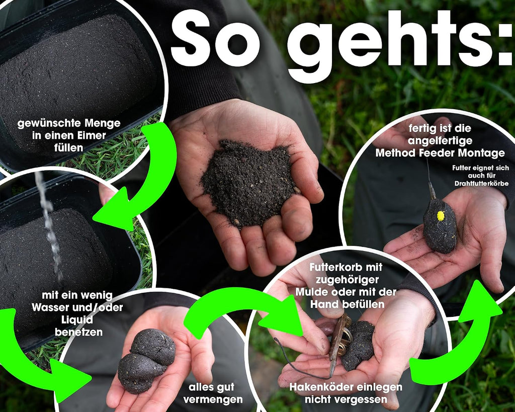Angel-Berger Method Feeder Mix Groundbait Angelfutter Grundfutter