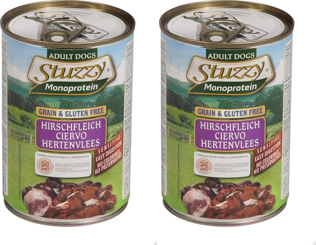 Stuzzy Dog Monoprotein Hirsch Hundefutter nass 6 x