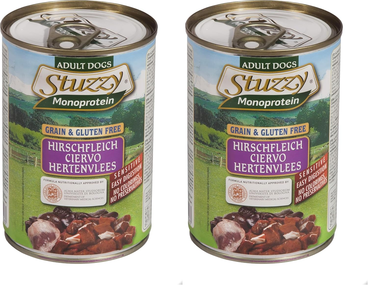 Stuzzy Dog Monoprotein Hirsch Hundefutter nass 6 x