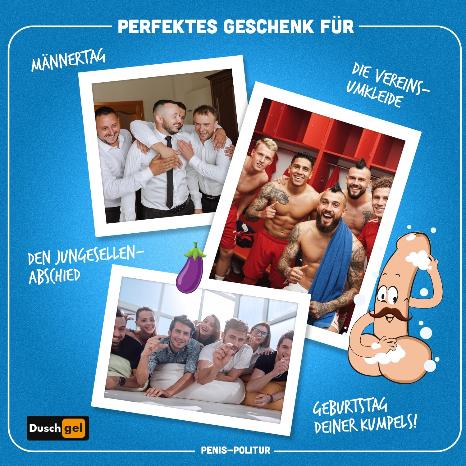 Lustiges Duschgel Herren Gag Geschenk Penis Politur Maenner Shampoo