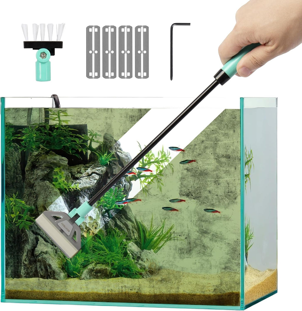 Boxtech Aquarium Algenkratzer 50 cm Edelstahlklingen Glasreiniger