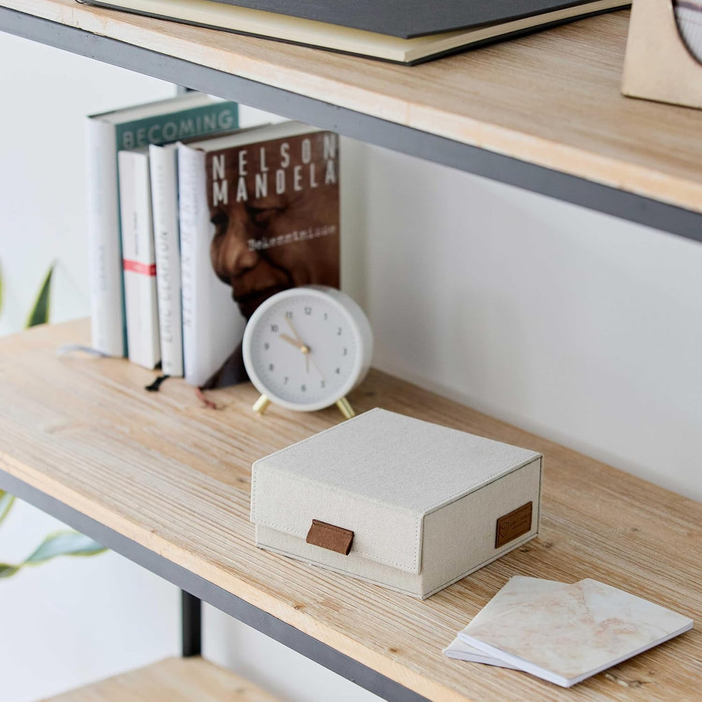 LOVE IT STORE IT Uhrenbox Leinen Aufbewahrungsbox fuer Uhren innen