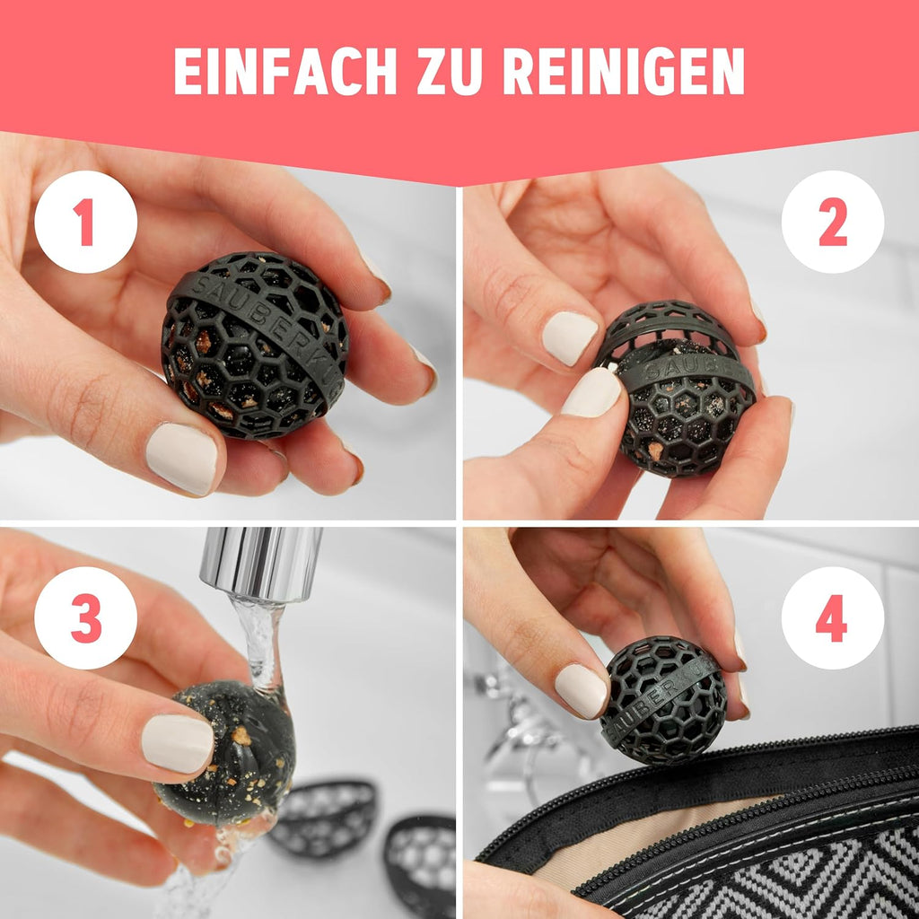 Sauberkugel Taschenreiniger wiederverwendbar fuer Handtaschen Polsterung