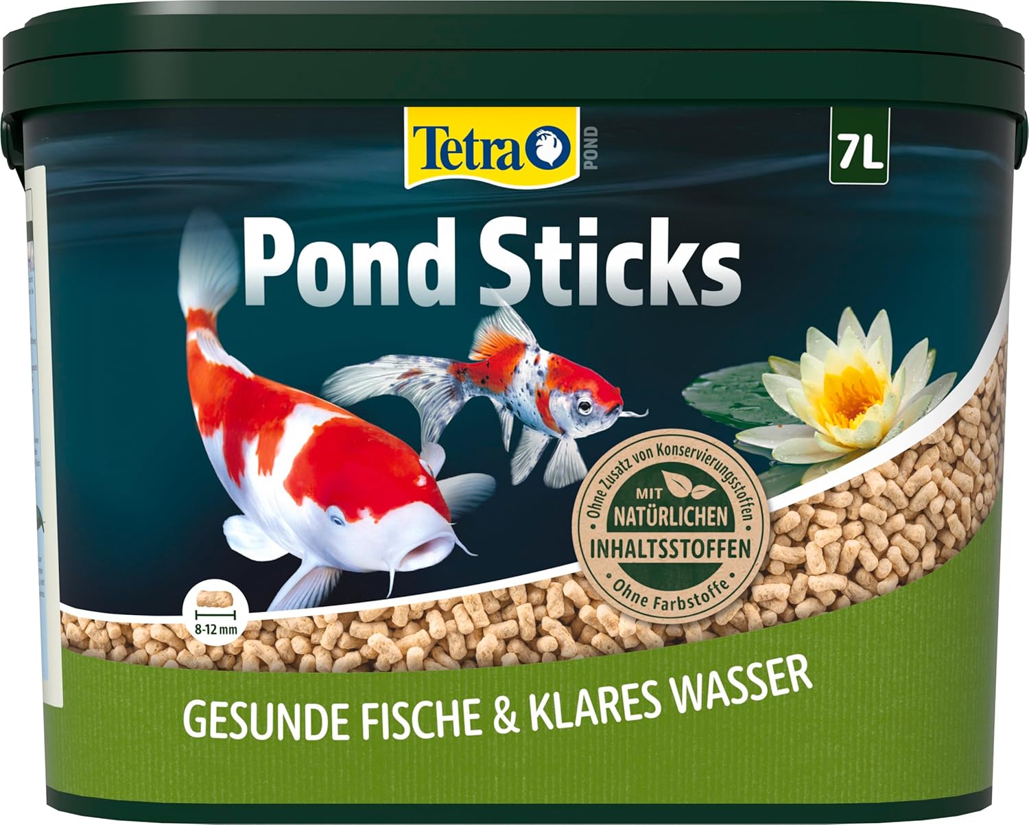 Tetra Pond Sticks Teichfutter Eimer fuer alle Teichfische - gesundes Wachstum