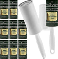 VonBueren Fusselrolle Set mit 10 Rollen, 600 Blatt, 2 Abrollern und 2 Huellen