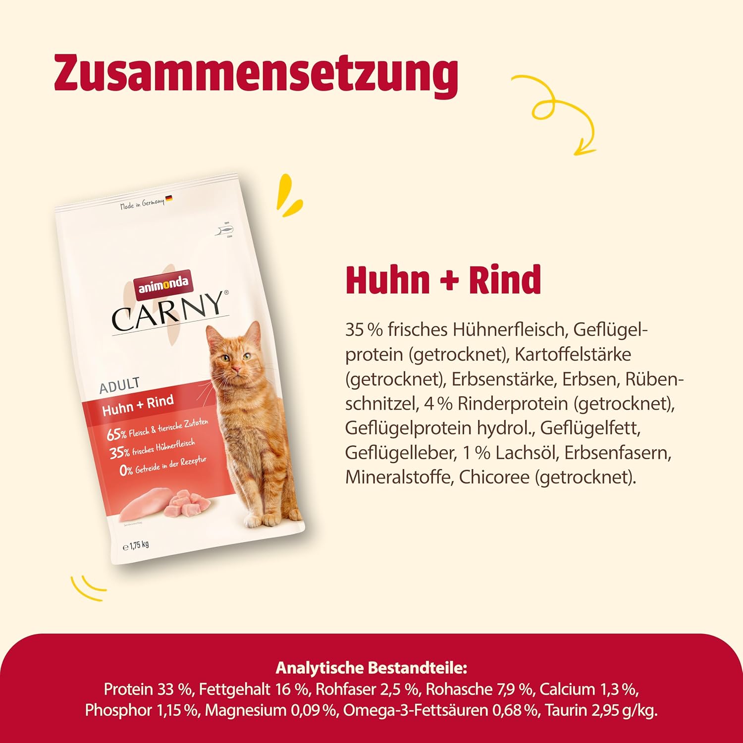 Animonda Carny Katzenfutter Huhn Rind getreidefrei verschiedene Sorten