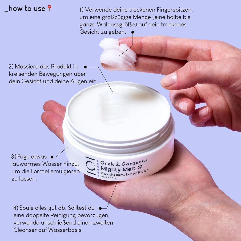 Geek & Gorgeous Mighty Melt Cleansing Balm 98 ml sanfter Reinigungsbalsam