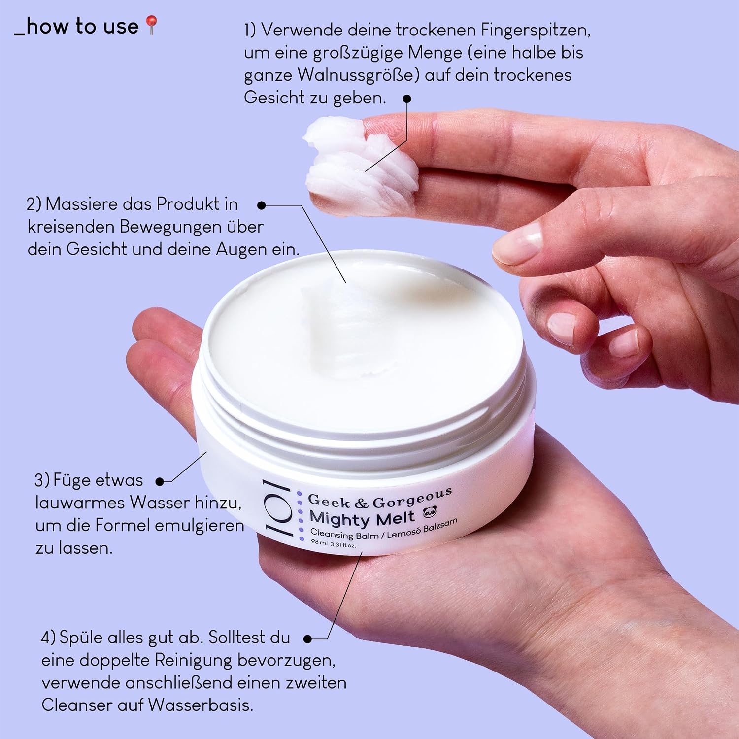 Geek & Gorgeous Mighty Melt Cleansing Balm 98 ml sanfter Reinigungsbalsam