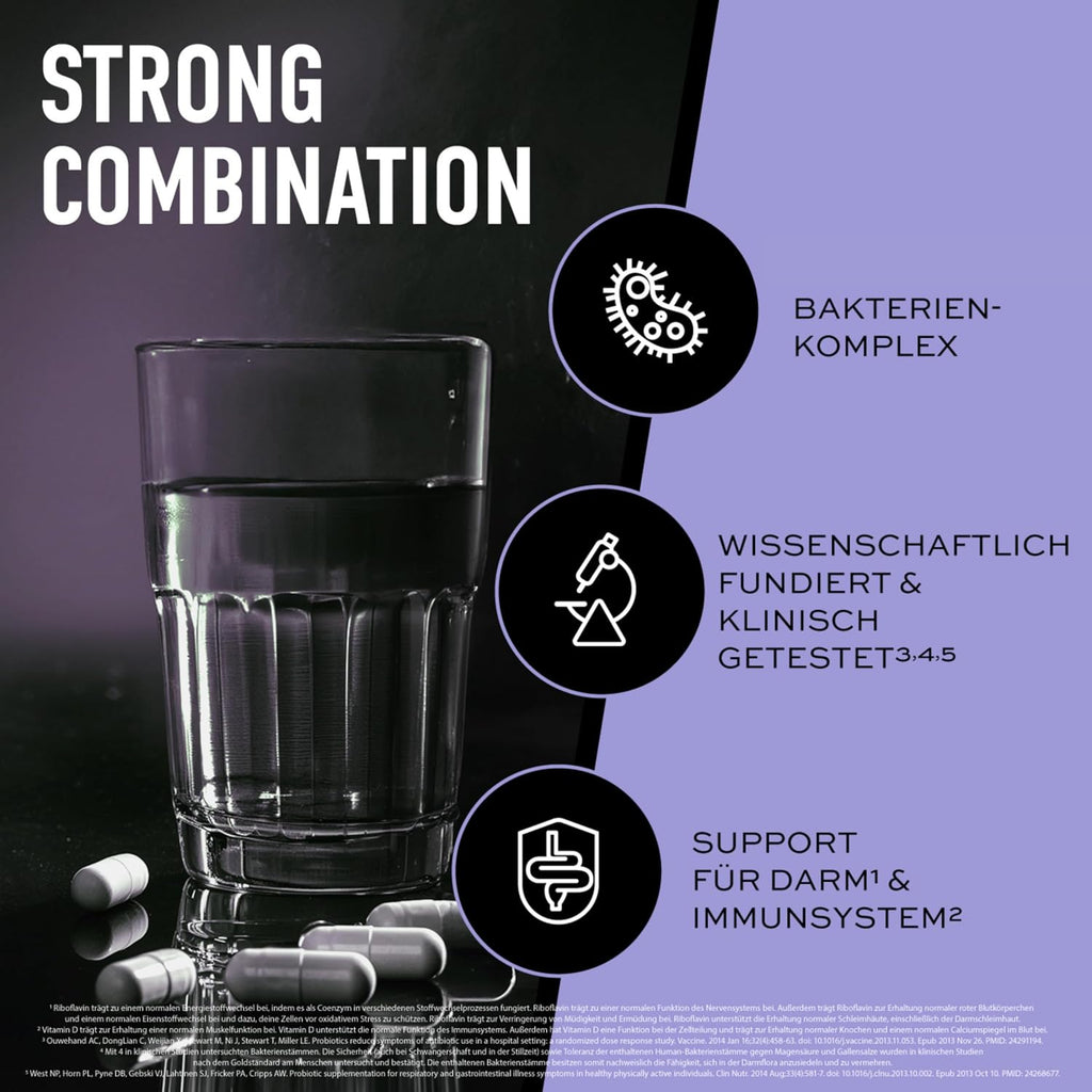 ESN Biotics+ 30 Kapseln 450 Mrd KBE Probiotikum Vitamin B2 D vegetarisch