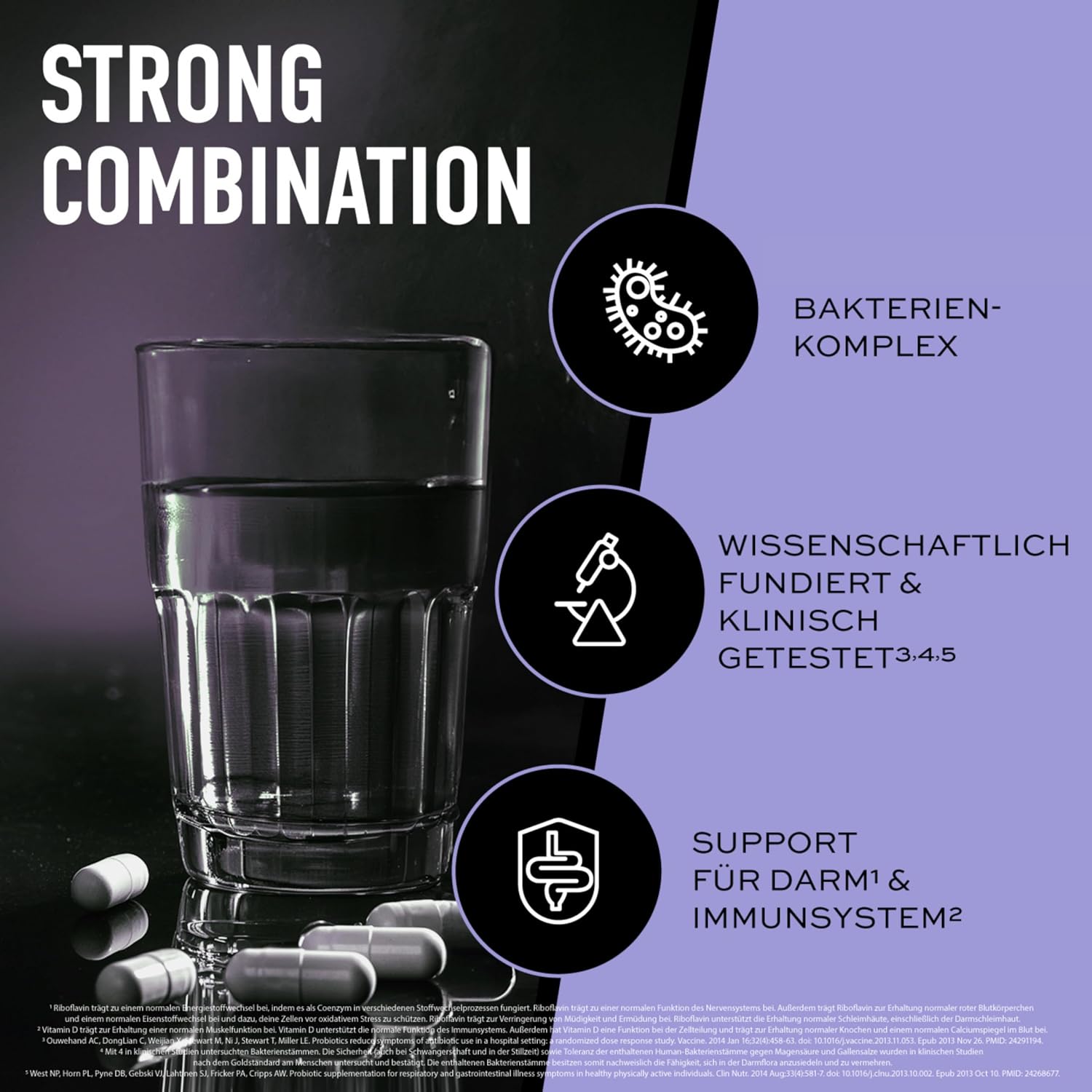 ESN Biotics+ 30 Kapseln 450 Mrd KBE Probiotikum Vitamin B2 D vegetarisch