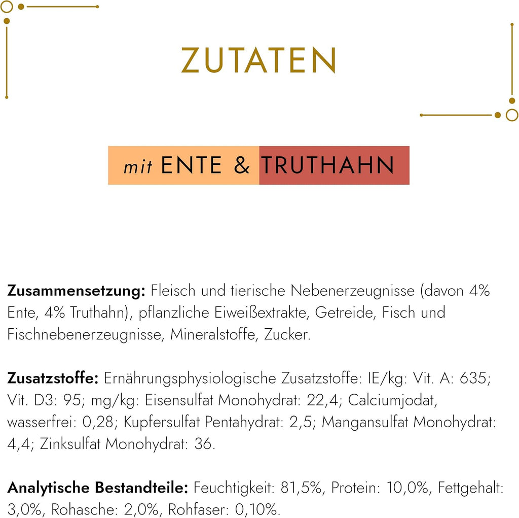 Gourmet Gold Katzennassfutter Rind & Huhn 12 x Feine Komposition
