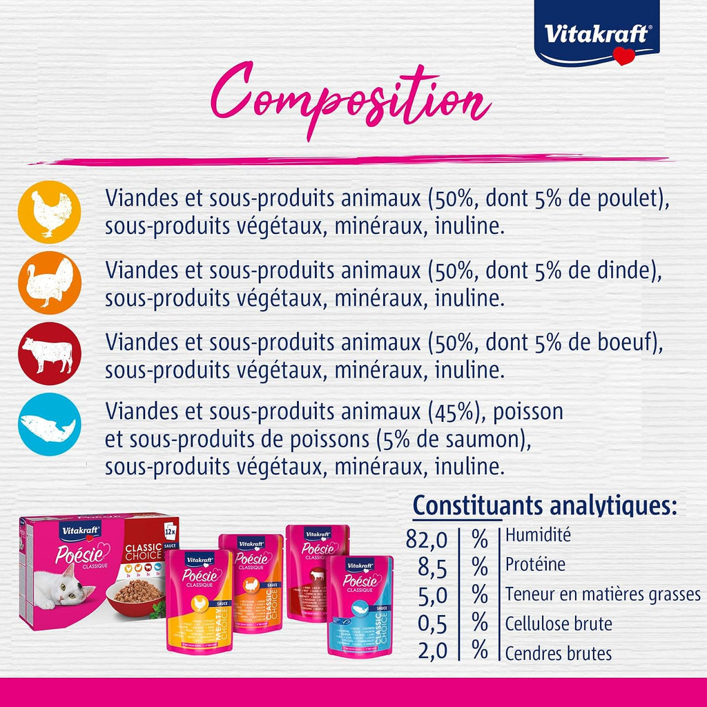 Poésie Classique Katzennassfutter Dose verschiedene Sorten