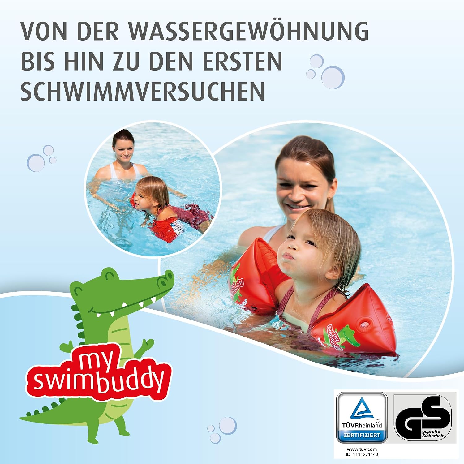 reer MySwimBuddy Schwimmfluegel Schwimmhilfe Baby Kleinkind 11-30 kg