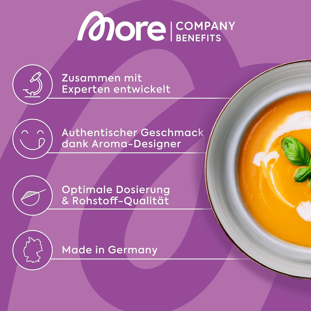 MORE Protein Sahne Pulver Whey-Konzentrat & Casein mit Laktase verschi