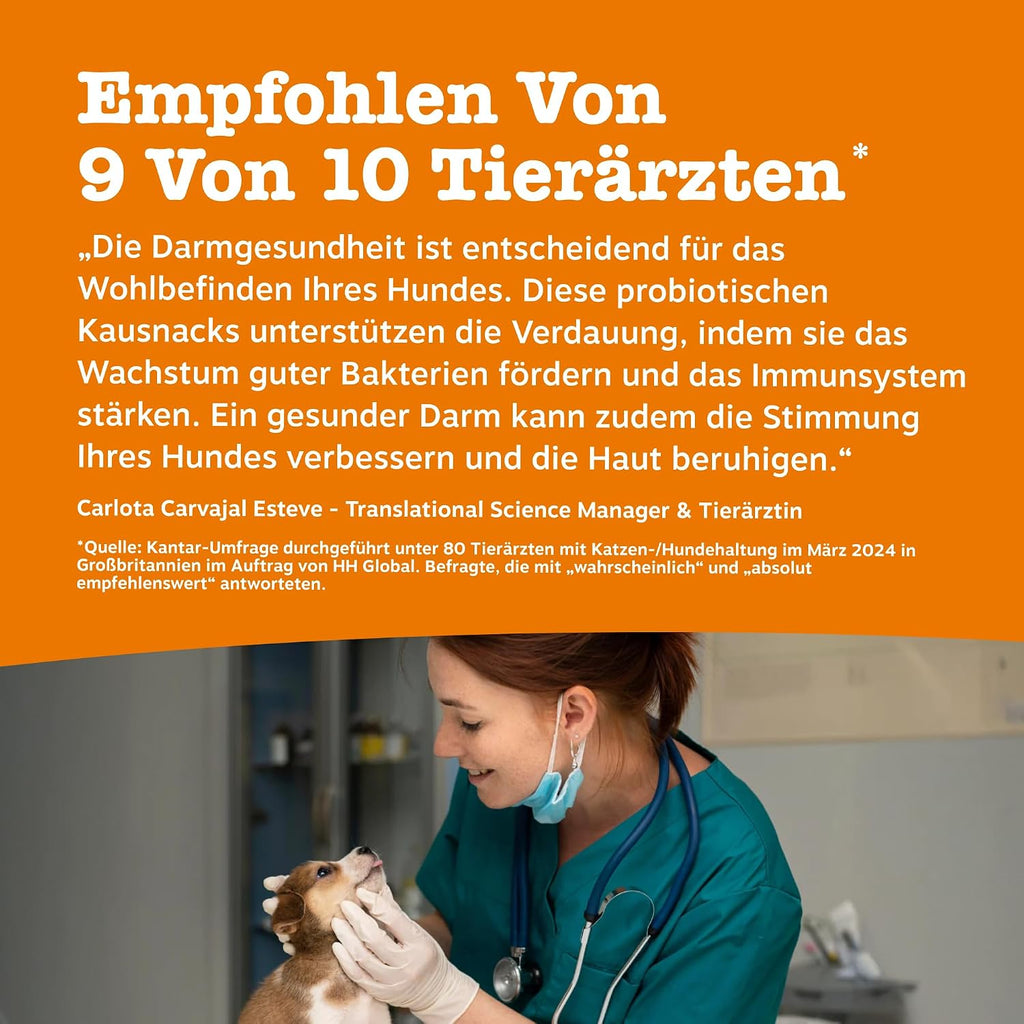 Zesty Paws Probiotika für Hunde 90 Kauleckerlis mit Kürbis & Leinsamen