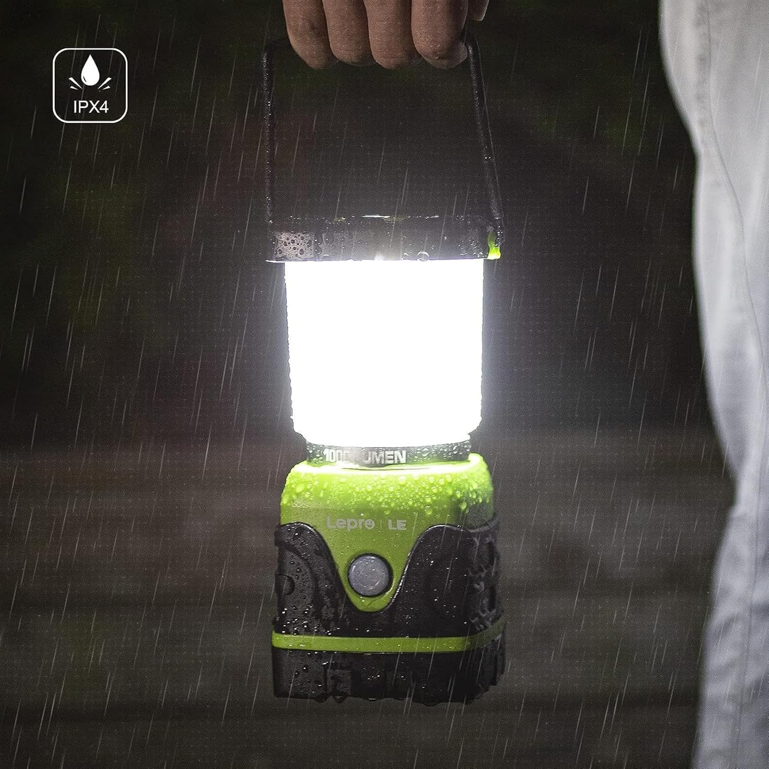LE LED Campinglampe 1000 Lumen dimmbar 3 Stufen batteriebetrieben