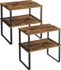 Gewuerzregal 4er Set stapelbar Kuechen Organizer Metallrahmen