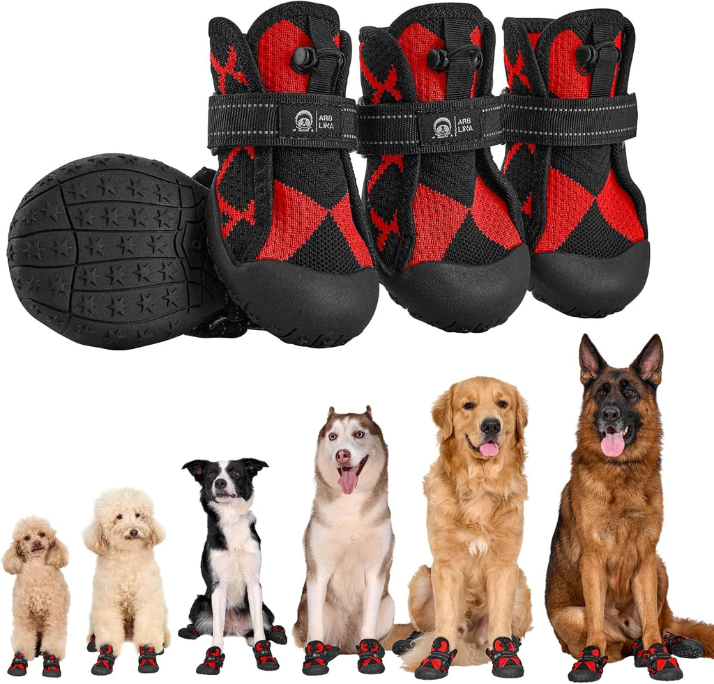 Arblina Hundeschuhe wasserdicht mit Klettverschluss Gr.5 Pfotenschutz