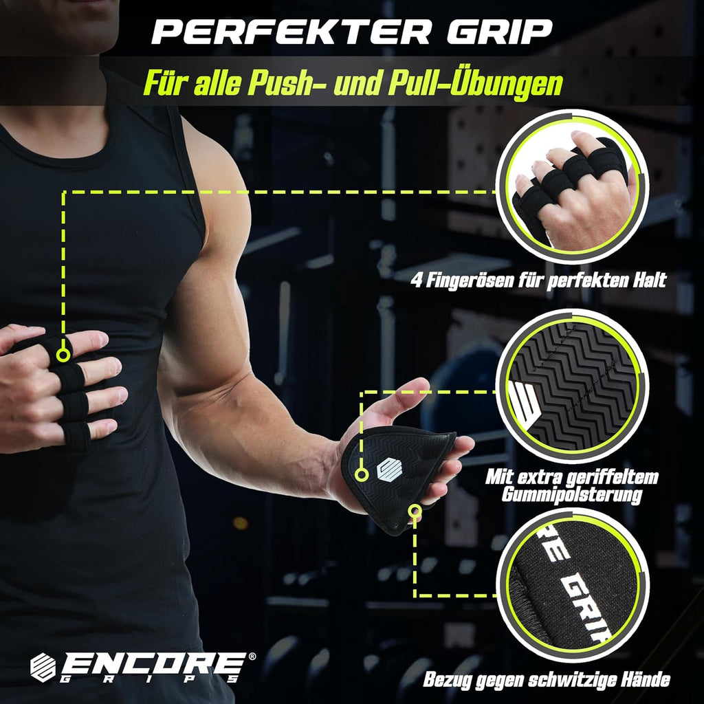 Griffpolster 1 Paar rutschfest Handschutz fuer Krafttraining Fitness
