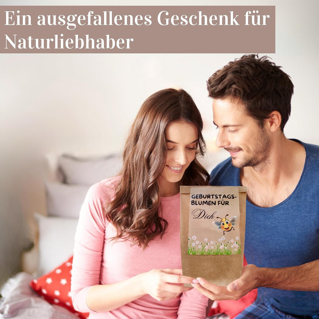 Geburtstagsgeschenk Pflanzset Blumen Samen Geschenk Fuer Frauen Wundertuete