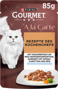 Gourmet A la Carte Nassfutter Katzen Huhn Spinat Pasta-Perlen 26x85g