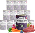 FRESCO Dog NassBARF Rind 12x400g Hundefutter getreidefrei verschiedene Sorten Mo