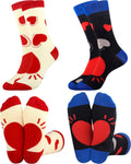 Herz Socken 2 Paar fuer Paare Geschenk Jahrestag Valentinstag Gr. Einheitsgroesse