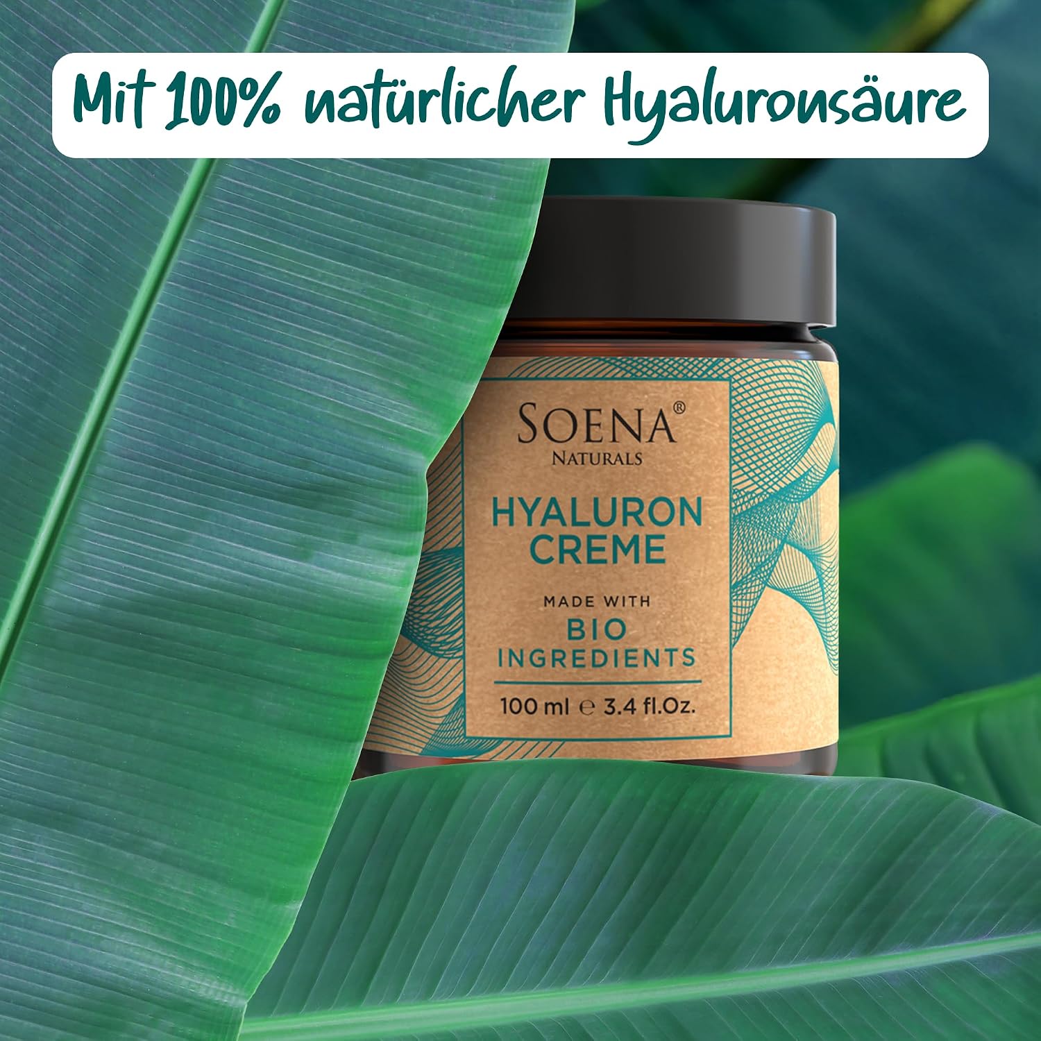 Hyaluron Q10 Creme 100 ml Tages- und Nachtcreme Anti-Falten Bio