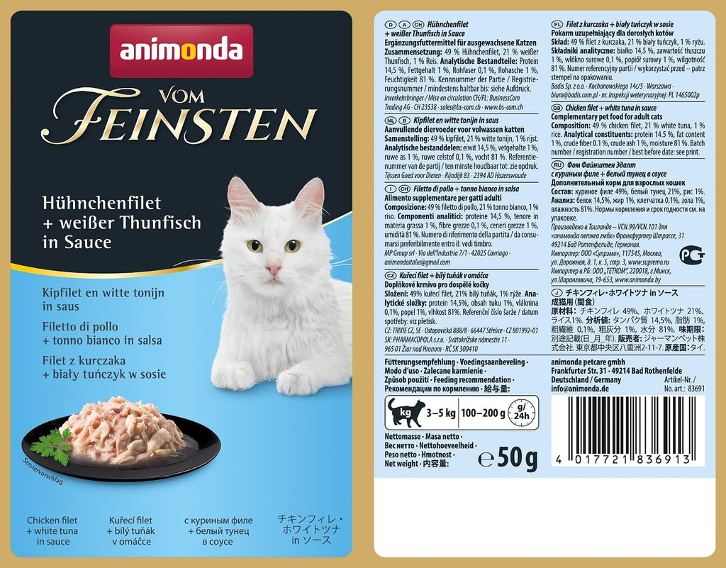 animonda Vom Feinsten Filet Kreationen Katzennassfutter verschiedene Sorten