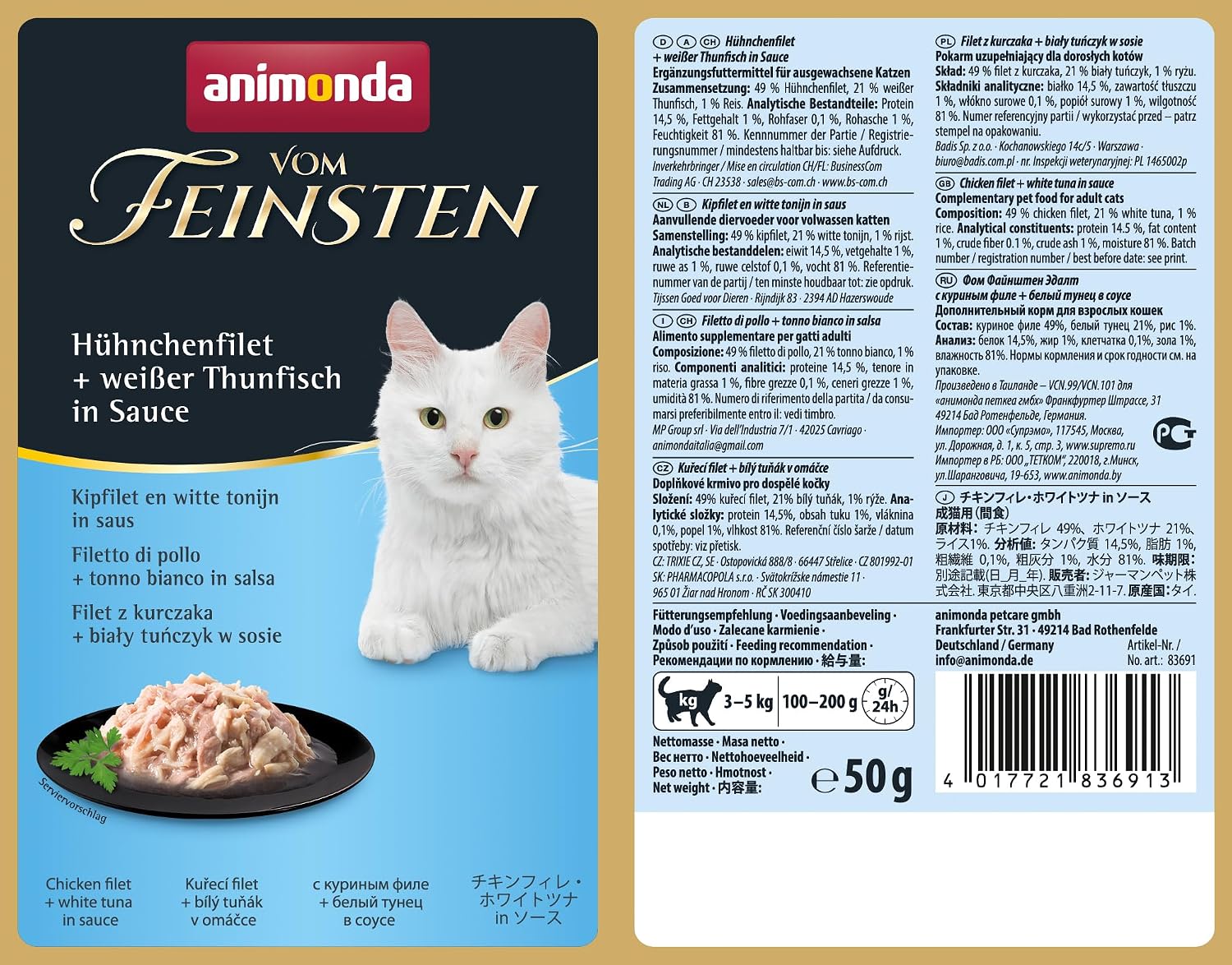 animonda Vom Feinsten Filet Kreationen Katzennassfutter verschiedene Sorten
