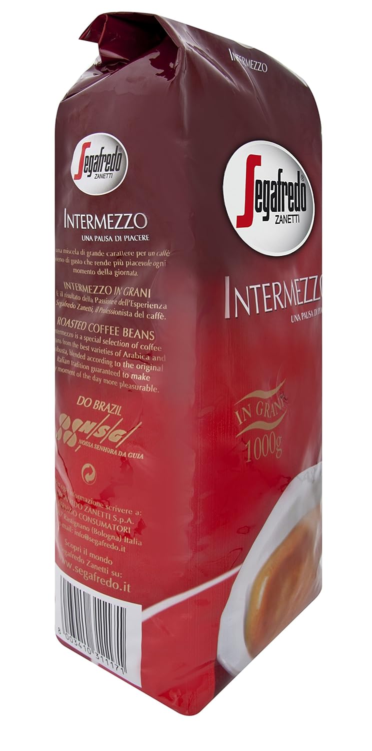 Segafredo Intermezzo Kaffeebohnen 1 kg ganze Bohnen mittlere Roestung
