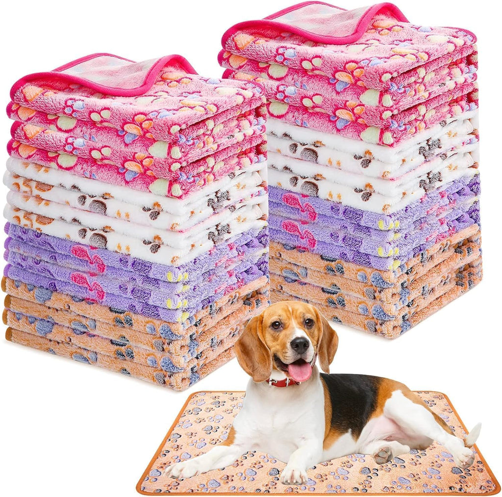 Hundedecke Katzendecke Fleece Flauschig Waschbar 60x40 cm 16er Set