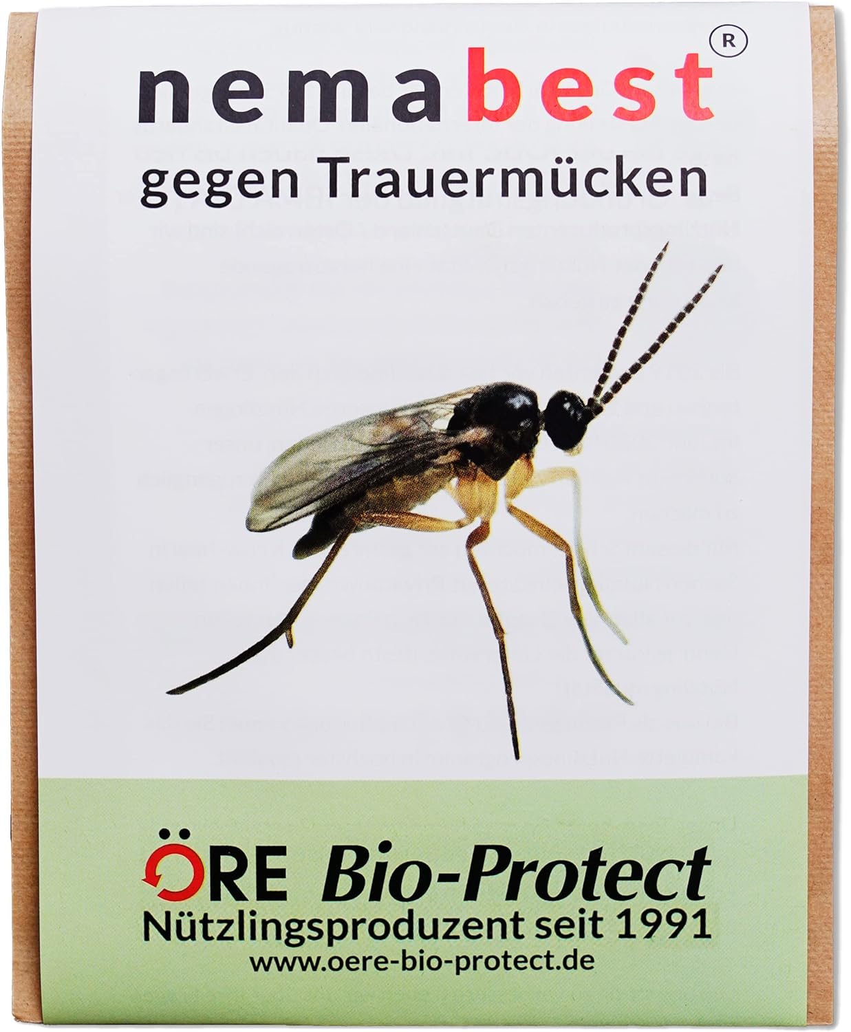 nemabest SF Nematoden 6 Mio. fuer 60 Pflanzen / 12 m² gegen Trauermuecken