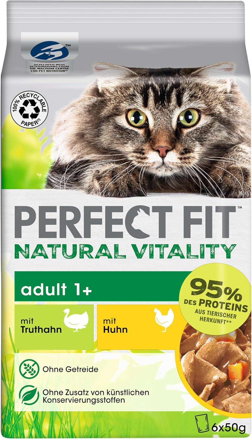 Perfect Fit Adult 1+ Nassfutter Huhn & Truthahn verschiedene Sorten
