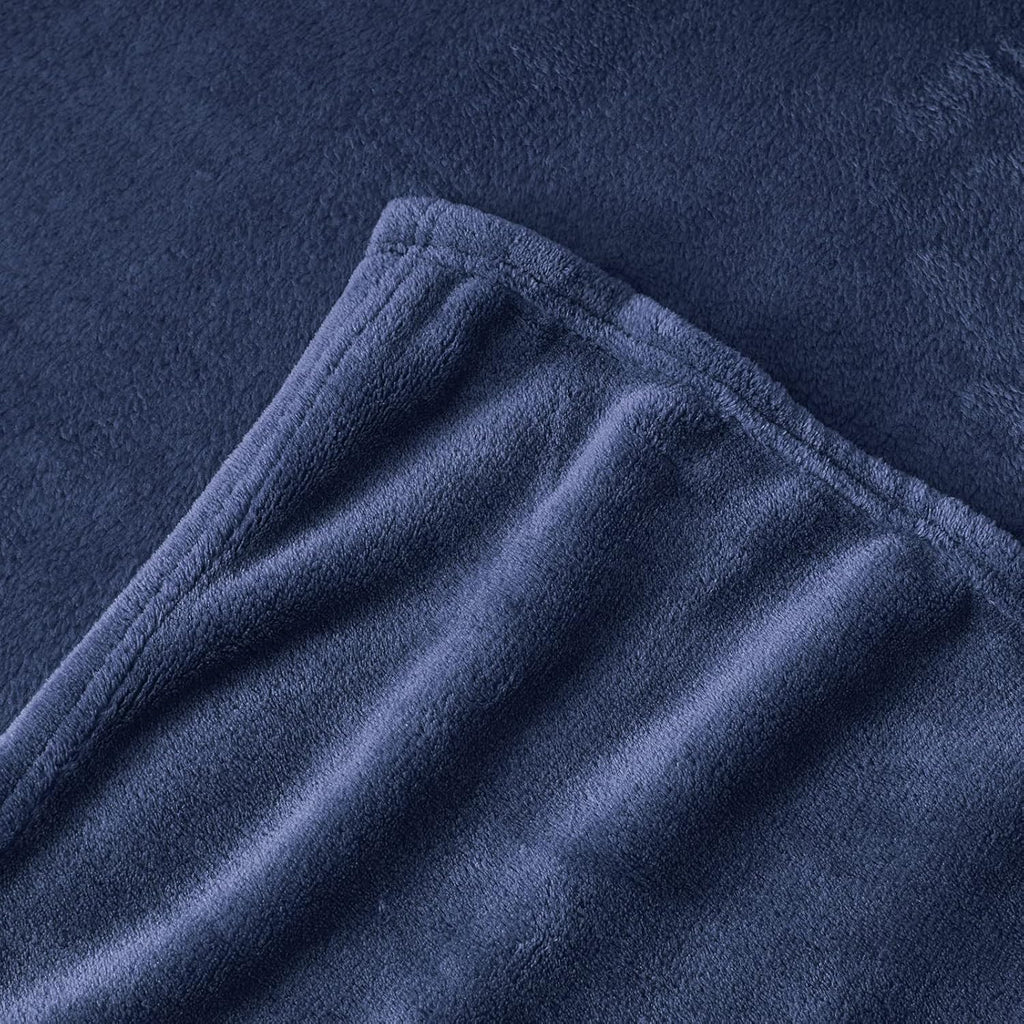 Aisbo Kuscheldecke 150×200 cm Flauschig Fleecedecke Grau 150cm-270cm