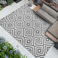 Famibay Outdoor Teppich 245x305 cm wasserabweisend wendbar 180cm-365cm