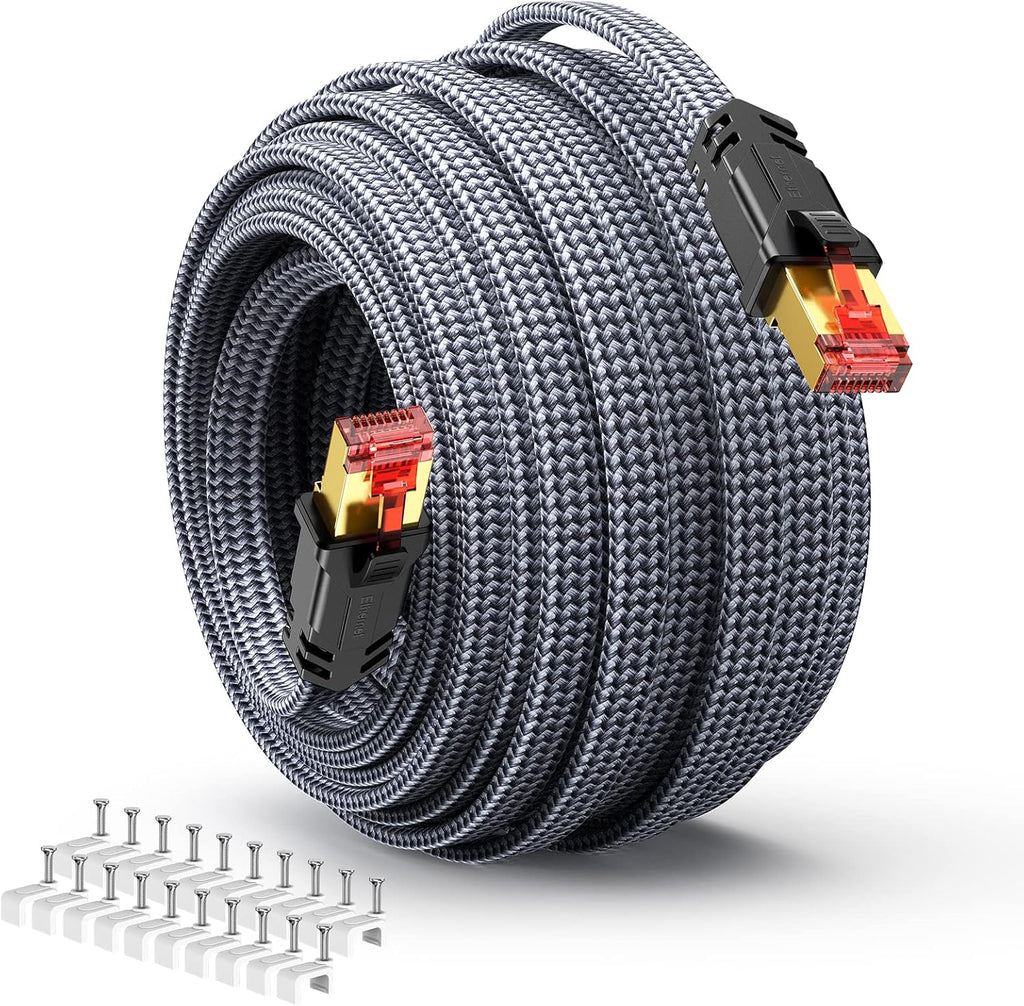 CAT8 Netzwerkkabel 5 m 40 Gbps 2000 MHz Ethernet Kabel 0,25m-31m