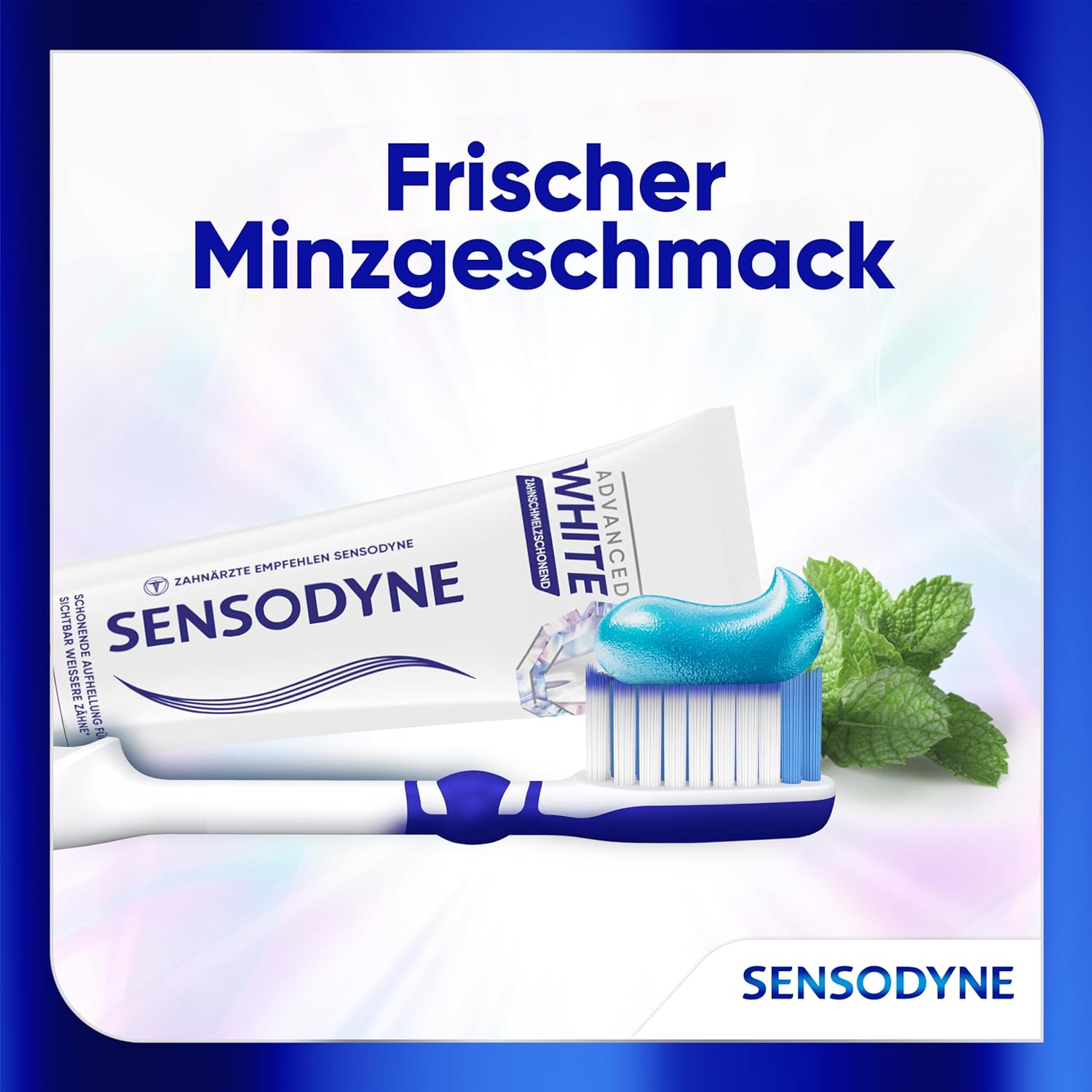 Sensodyne Advanced White Zahnpasta 75 ml schonendes Whitening fuer empfindliche Z
