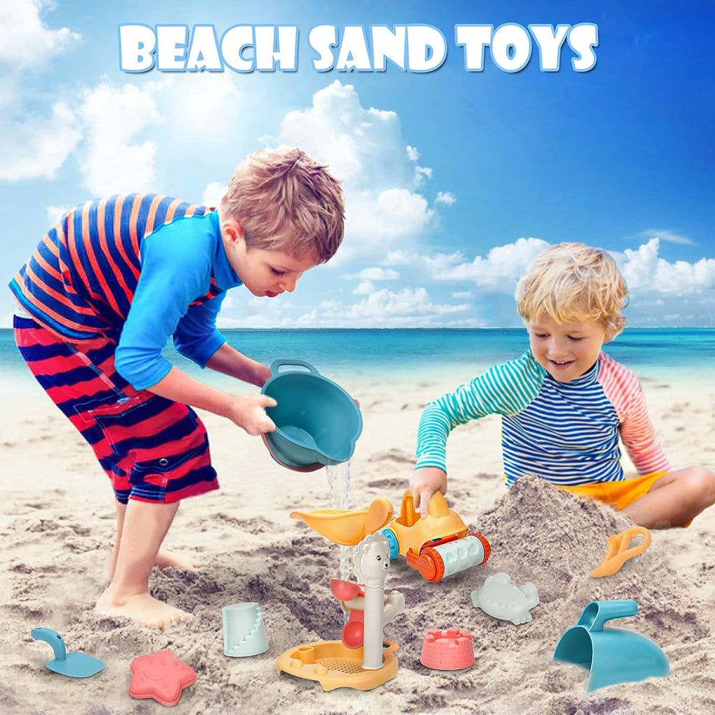 Sandspielzeug Set Kinder Strandspielzeug mit Eimer 7-teilig