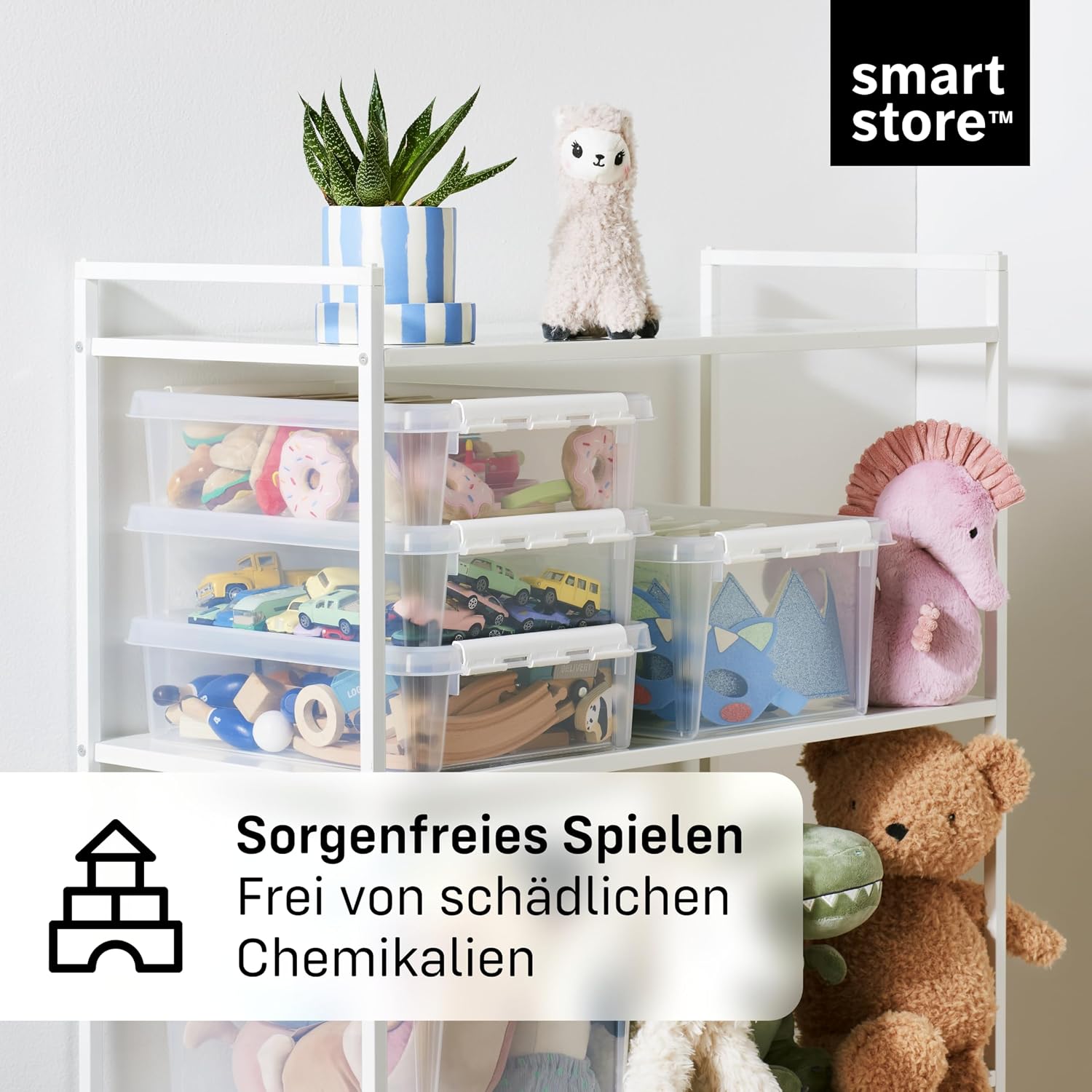Smartstore Aufbewahrungsbox Classic mit Deckel stapelbar 10er Set