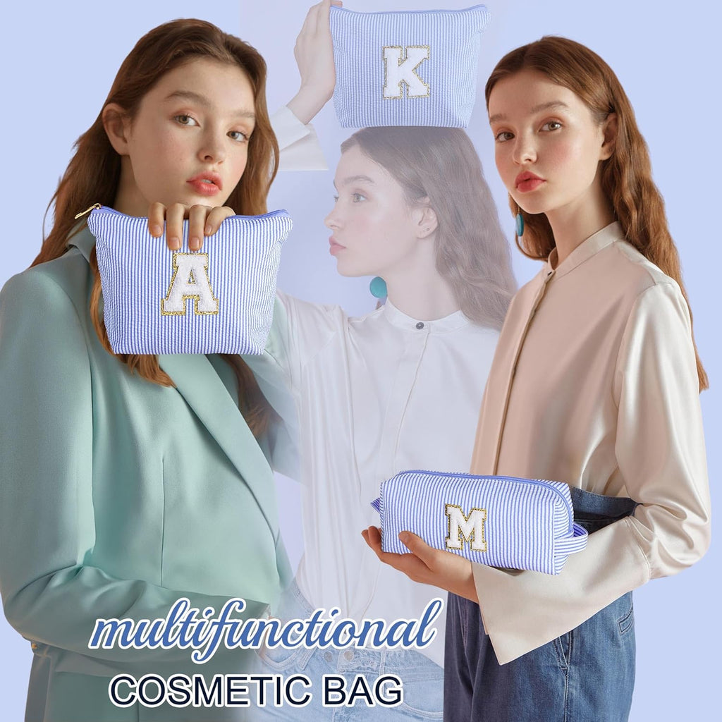 Parima Kosmetiktasche Damen personalisiert mit Buchstabe L Reise Make-up