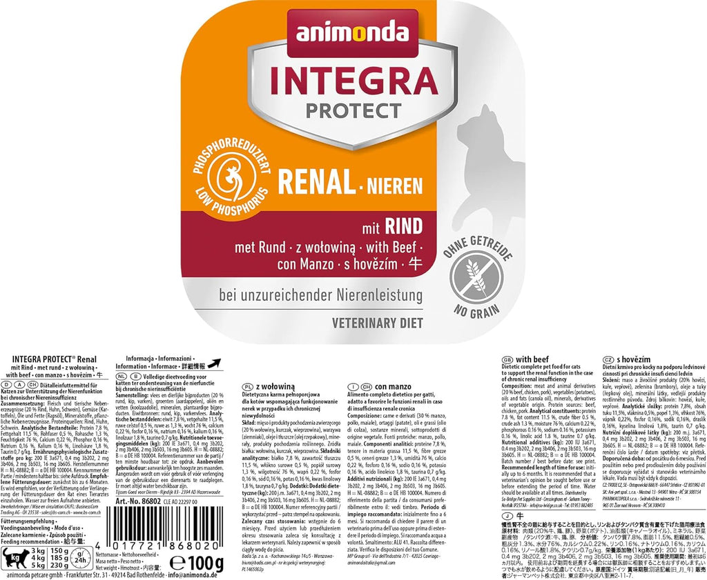 animonda Integra Protect Diaet Katzenfutter Lachs nass 16x100g